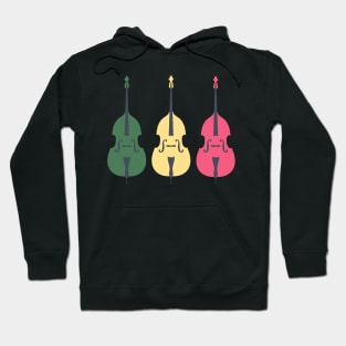 Trio of Bright  Double Basses Hoodie